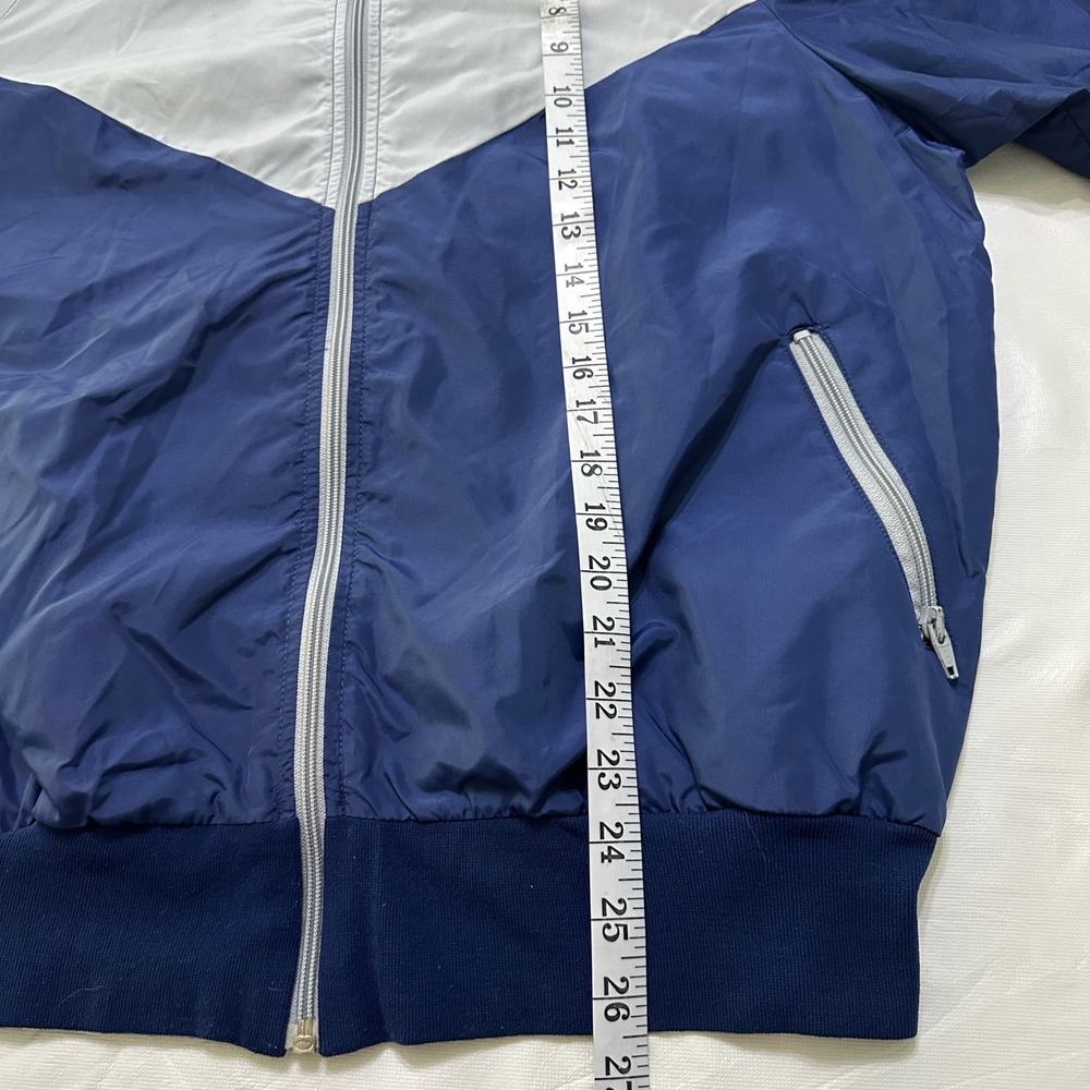 VTG 70s 80s Nike Orange Tag Windbreaker Jacket Men XL USA Made Blue Grey Chevron - Picture 6 of 8